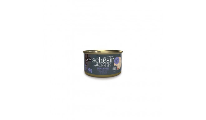 After dark chicken + duck pate wet food for cats 80g, Schesir