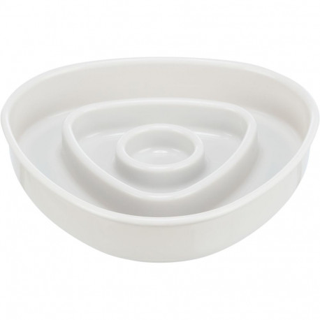 Slow Feeding bowl, plastic/TPR, 0.35 l/15 × 15 cm, grey