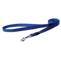 Utility medium 16mm snake fixed dog lead, blue reflective, Rogz