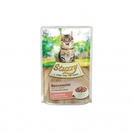 Complete (wet) feed  cat 85gr. pouch salmon, Stuzzy