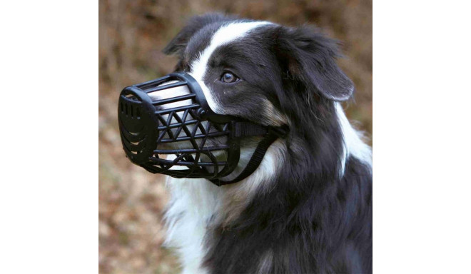 Muzzle, plastic, M, black, Trixie