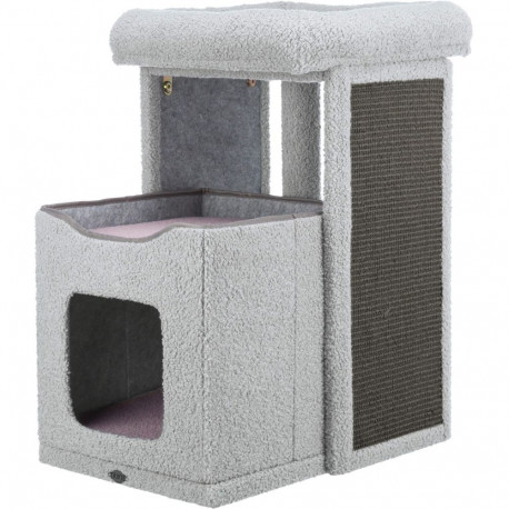 Junior carlita scratching post, 63 cm, grey/light lilac, Trixie
