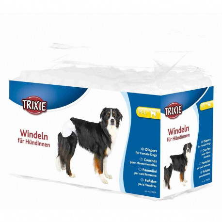Diapers for female dogs, m–l: 36–52 cm, 12 pcs., Trixie