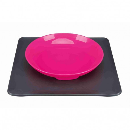 Yummynator, non-slip bowl system, 24 × 24 cm, pink/grey, Trixie