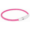 Safety collar flash light ring usb xs-s 35cm/7mm pink, Trixie