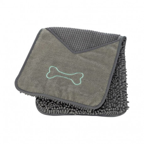 Towel with pockets 78x32cm, gray