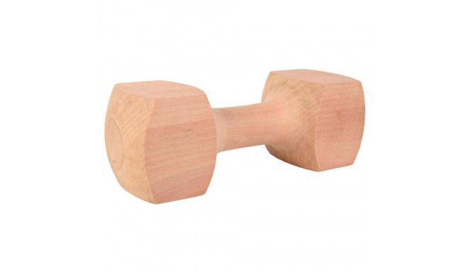 Toy for dogs Wooden retrieving dumbbell, angular, approx. 1,000 g