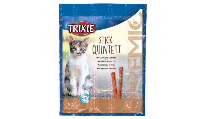 Лакомство для кошек Premio Stick Quintett, баранина/индейка, 5х5 г, Trixie