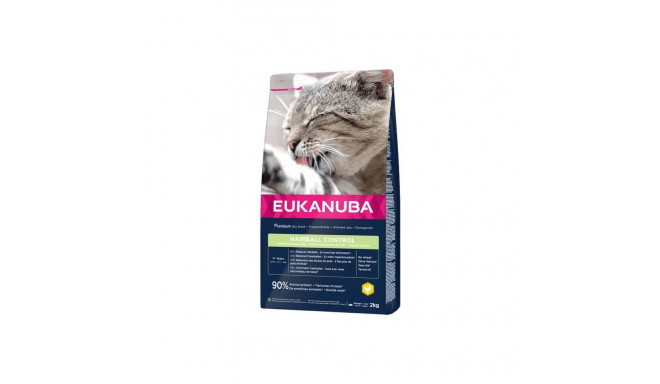 Adult with chicken hairball control 2 kg, Eukanuba