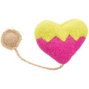 Toy for cats Heart, fabric, catnip, 8 cm/18 cm
