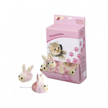 Mänguasi kassidele Värisev jänes 7,6cm