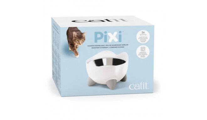Catit Pixi kõrgendatud sööginõu, valge