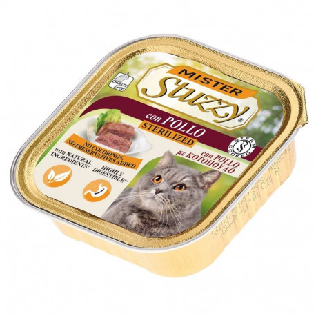 Complete (wet) feed  cat 100gr. alu tray sterilized, Stuzzy
