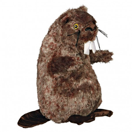 Beaver, original animal sound, plush, toy for dogs, 27 cm