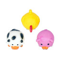 Latex ball chicken/cow/pig, toy for dogs