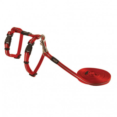 Cat harness&lead AlleyCat XS, red, Rogz