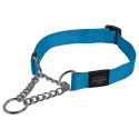 20mm Fanbelt Obedience dog collar, turquoise, reflective, Rogz