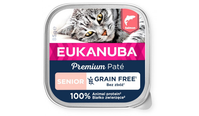 Salmon wet food for cats 85 g, Eukanuba