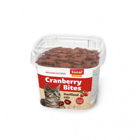 Cranberry bites cup for cats 75g, SANAL