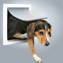 2-way dog flap, S–M: 30 × 36 cm, white