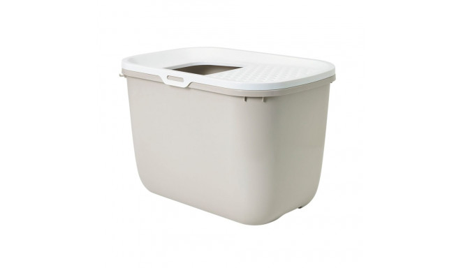 Cat litterbox Hop-In 58,5x39x39,5cm white/beige