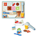 MELISSA & DOUG Puidust magnetiline pusle - mängukomplekt, jäätis