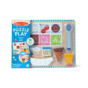 MELISSA & DOUG Wooden Magnetic Ice Cream Puzzle & Play Set