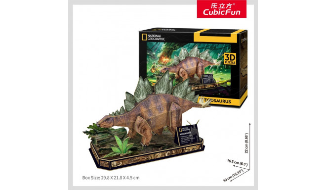 CUBIC FUN National Geographic 3D Puzle Stegozaurs