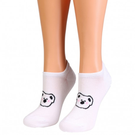 SOKISAHTEL ALONDRA valged koaalaga madalad sokid 444