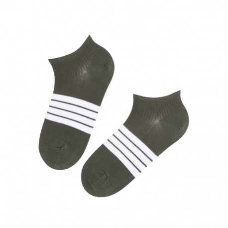 SOKISAHTEL RICCO rohelised madalad puuvillased sokid 446