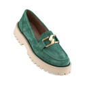 Filippo W PAW459C suede leather shoes, green (39)