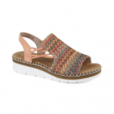 Comfortable Rieker W RKR669 multicolor sandals (43)
