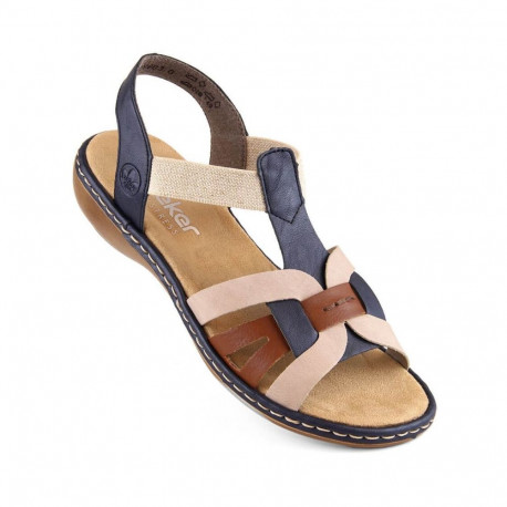 Comfortable Rieker W RKR662 multicolor sandals (36)