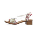 Comfortable floral sandals Rieker W RKR334C multicolor (42)