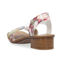 Comfortable floral sandals Rieker W RKR334C multicolor (42)