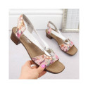 Comfortable floral sandals Rieker W RKR334C multicolor (42)