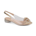 Transparent S.Barski W OLI248C gold sandals (36)