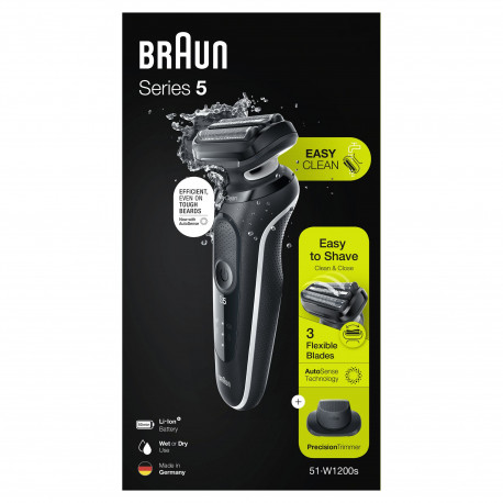 Barzdaskutė BRAUN 51-W1200s White