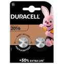 Elementai DURACELL CR2016, 2vnt., litis, 3V