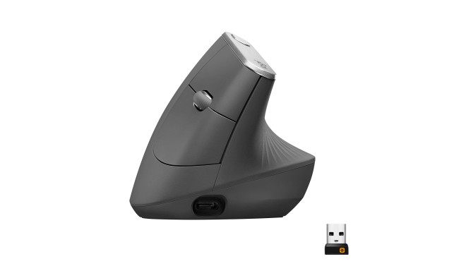 Pelė LOGITECH MX Vertical, belaidė, juoda