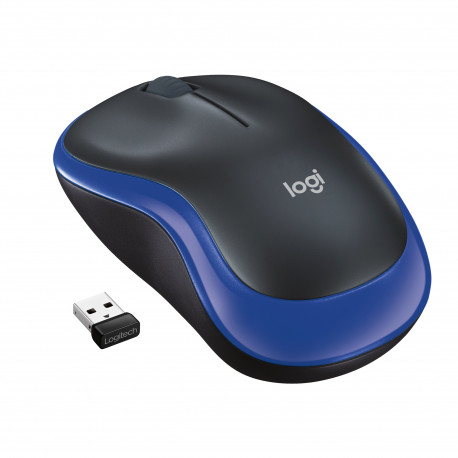 Pelė LOGITECH M185, bevielė, mėlyna