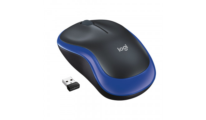 Pelė LOGITECH M185, bevielė, mėlyna