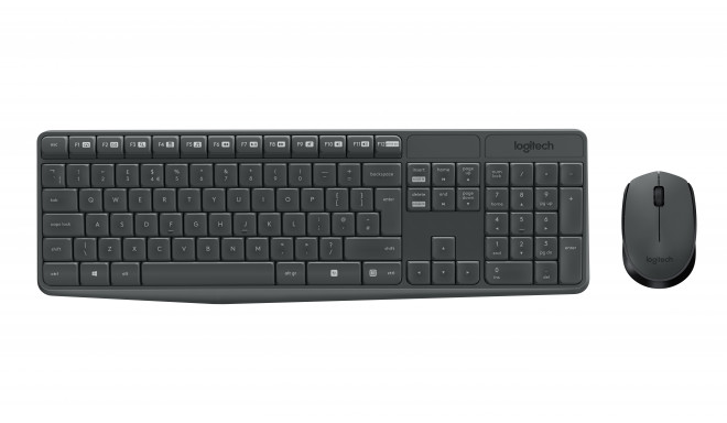 Klaviatūros ir pelės komolektas LOGITECH MK235 EN