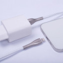 Forever Sleek cable USB - Lightning 1,0 m 2.4A white