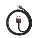 Baseus cable Cafule USB - Lightning 0,5m 2,4A red-black