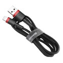 Baseus cable Cafule USB - Lightning 0,5m 2,4A red-black
