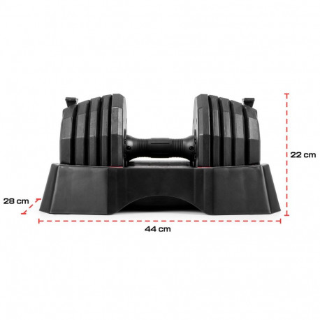 Reguleeritav hantel Gymstick Quick-Lock Dumbbell 4.5-22.5 kg