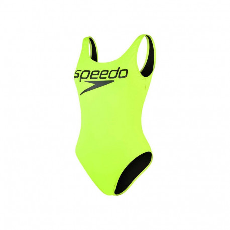 Ujumistrikoo Speedo Logo Deep U-Back 1 Piece W kollane - 32