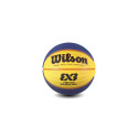 Tänavakorvpall Wilson 3X3 FIBA Competition, kollane/sinine, suurus 6