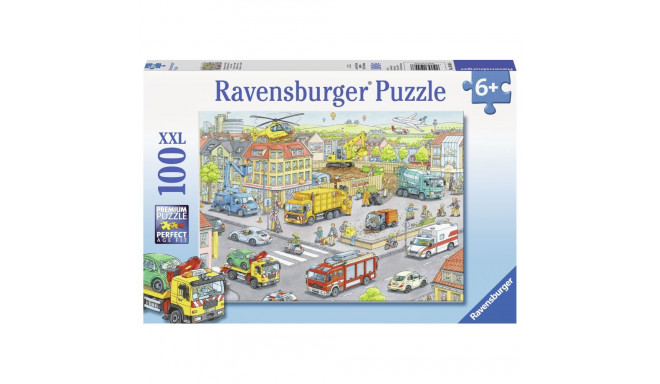 Ravensburger pusle 100 tk Autod linnas